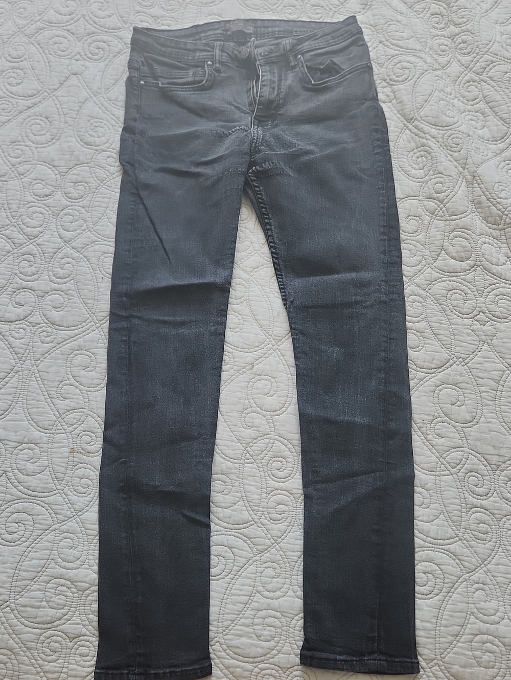 Zara Man Denimwear Slim Black Jeans 31/30